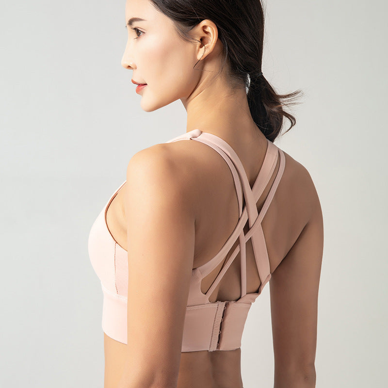 Running yoga vest bra