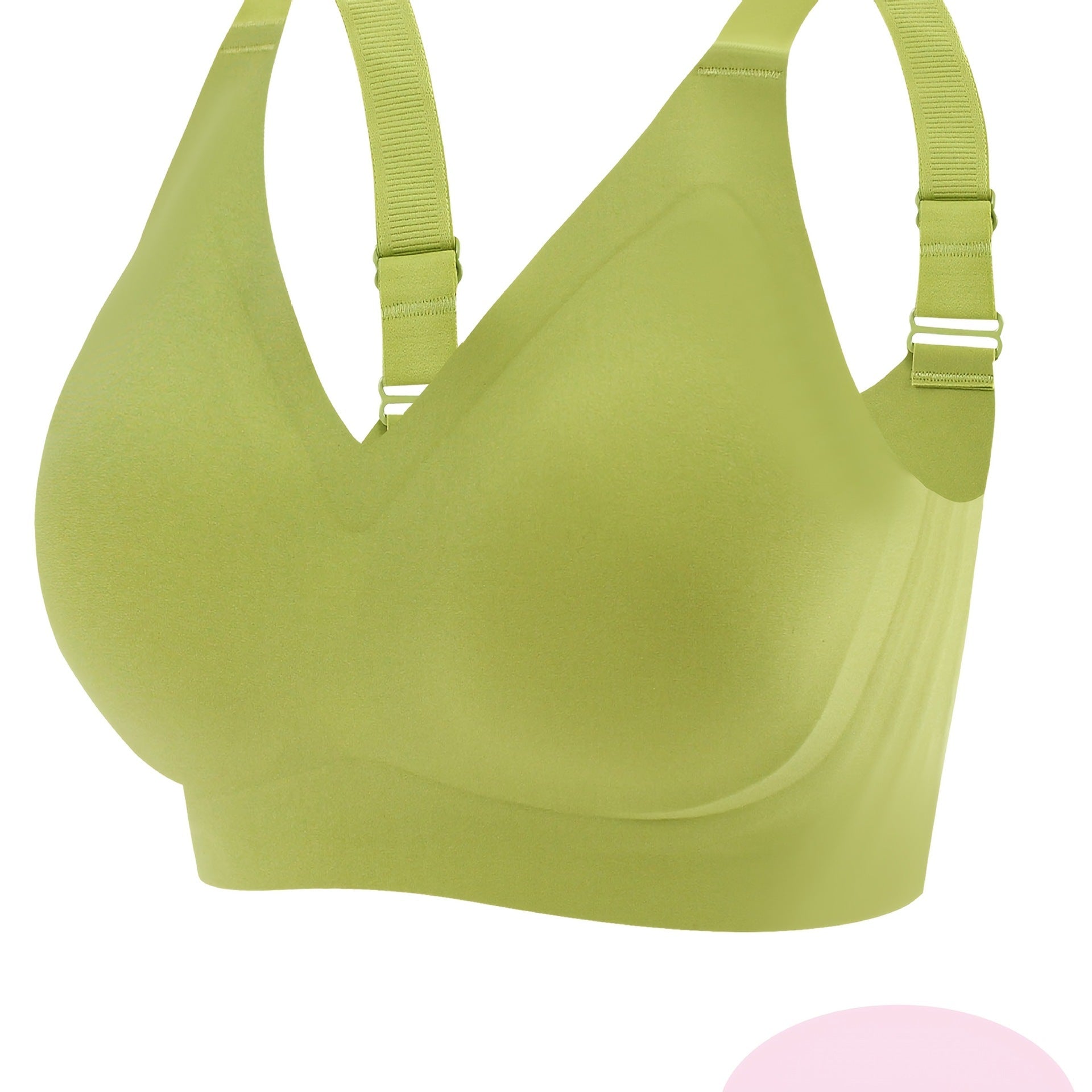 1pc Women'S Plus Size Seams Jelly Bra Sports Style