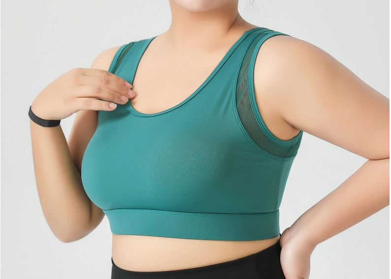 Large Size Sports bra Women Shockproof Yoga Vest