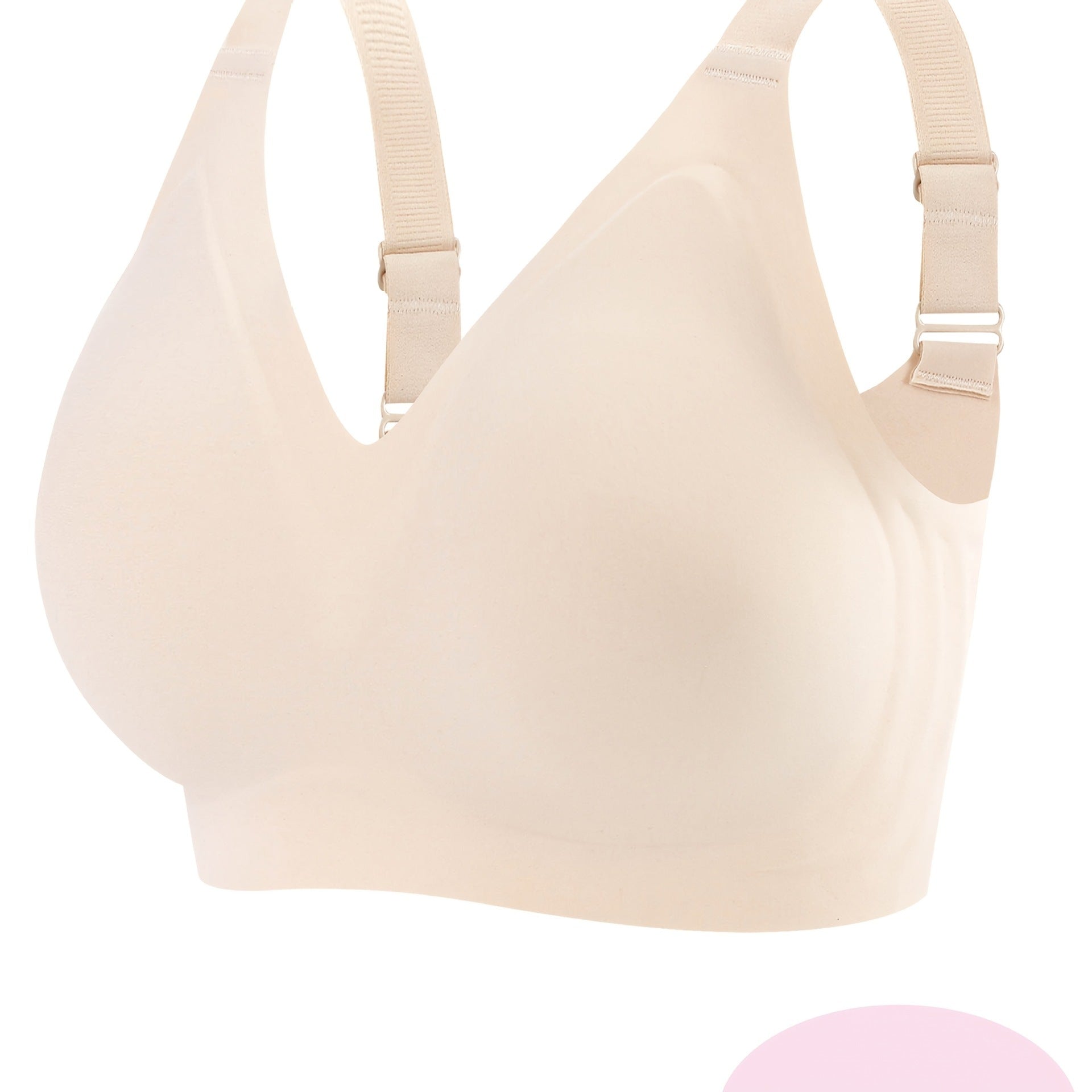 1pc Women'S Plus Size Seams Jelly Bra Sports Style