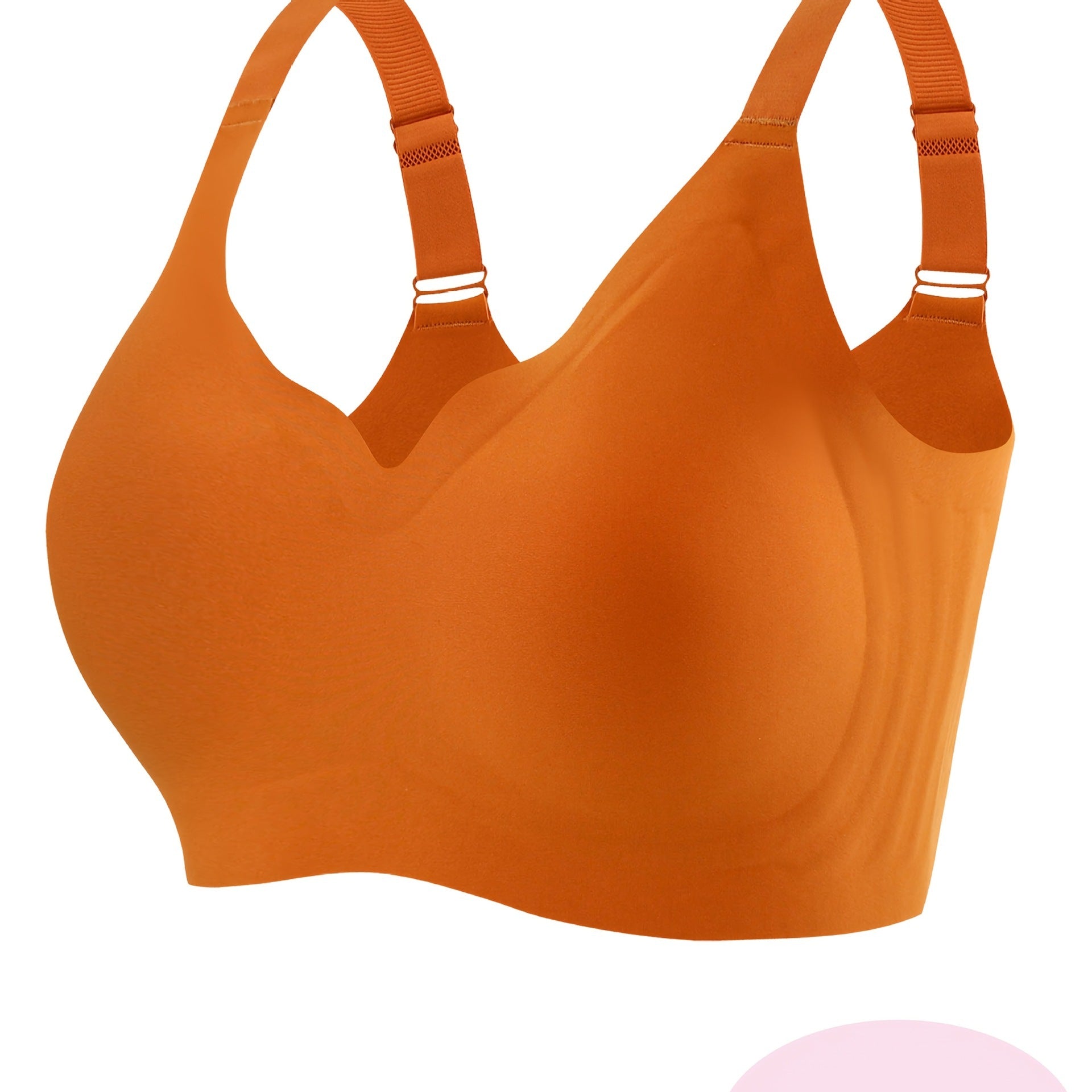 1pc Women'S Plus Size Seams Jelly Bra Sports Style