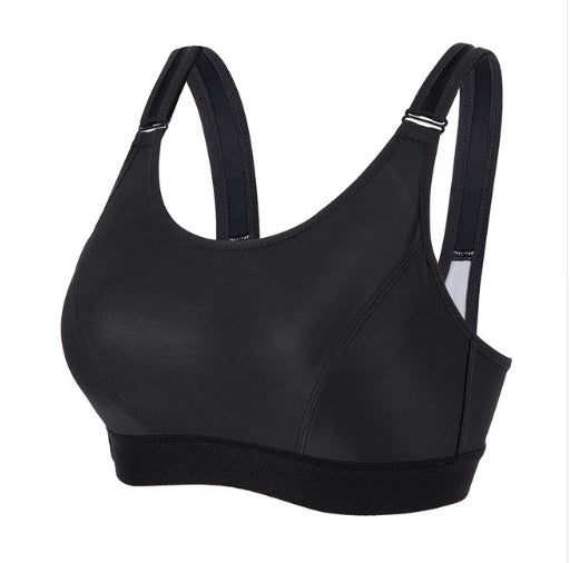Large size sports female shockproof running  big chest sports bra