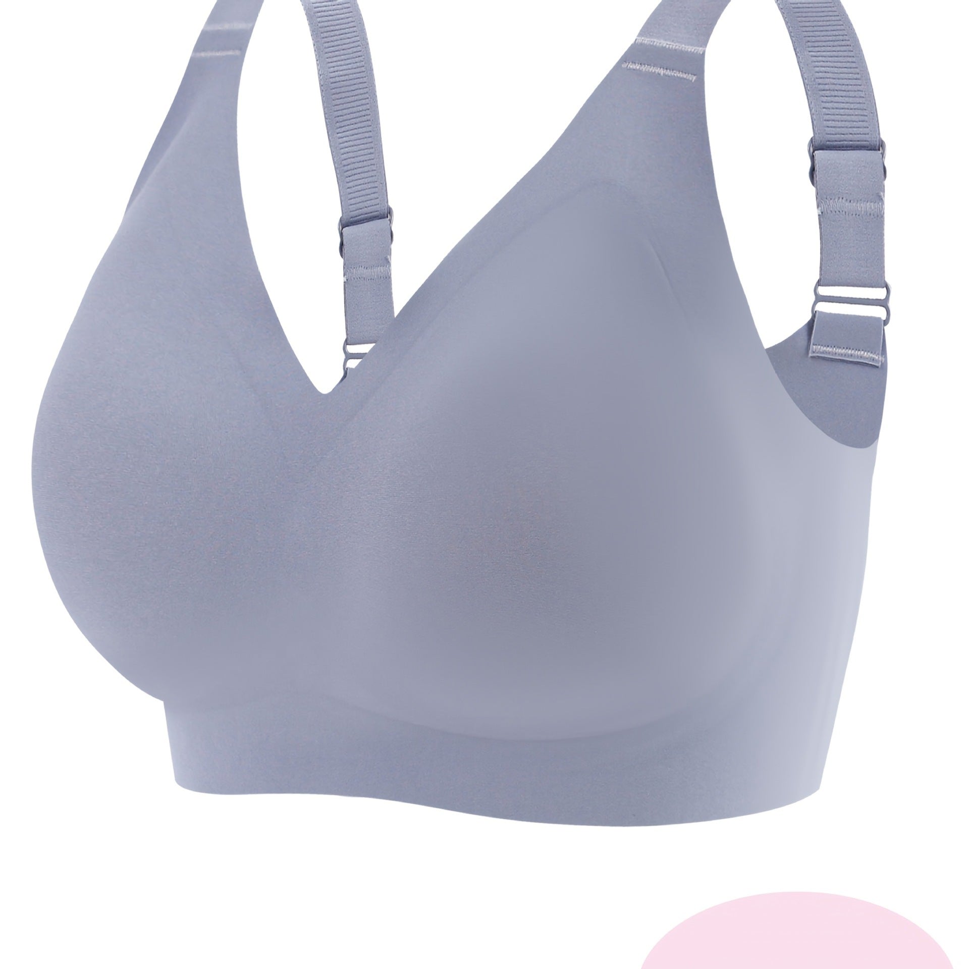 1pc Women'S Plus Size Seams Jelly Bra Sports Style