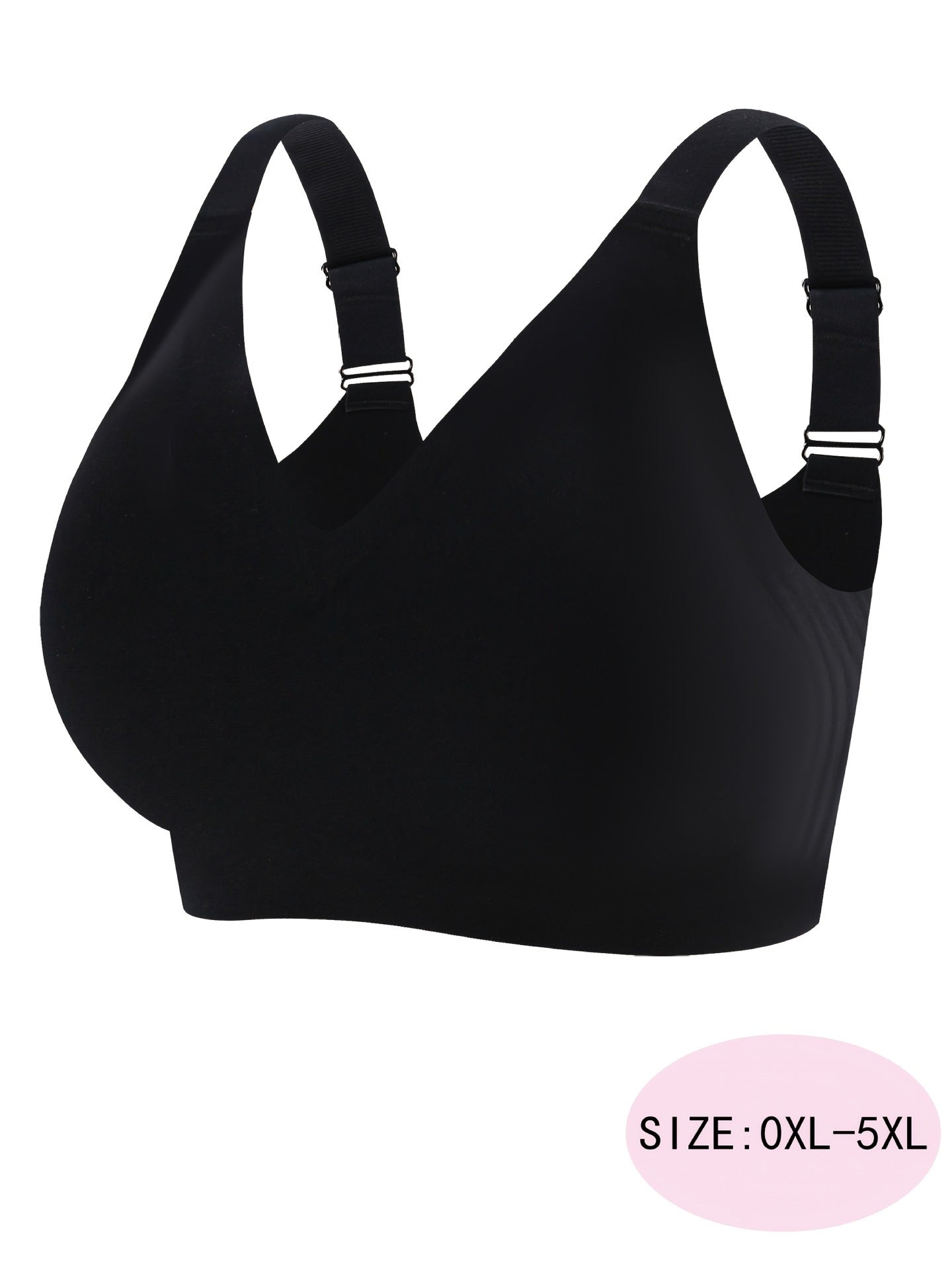 1pc Women'S Plus Size Seams Jelly Bra Sports Style