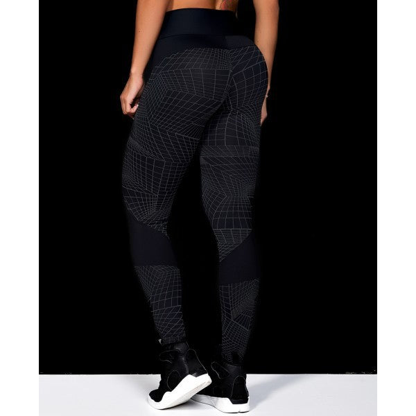 Geometric Lines Sexy Yoga Sweatpants Hip High Waist Leggings