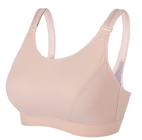 Large size sports female shockproof running  big chest sports bra