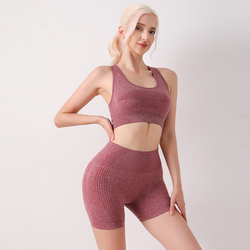 Seamless Yoga Clothes Two-piece Set