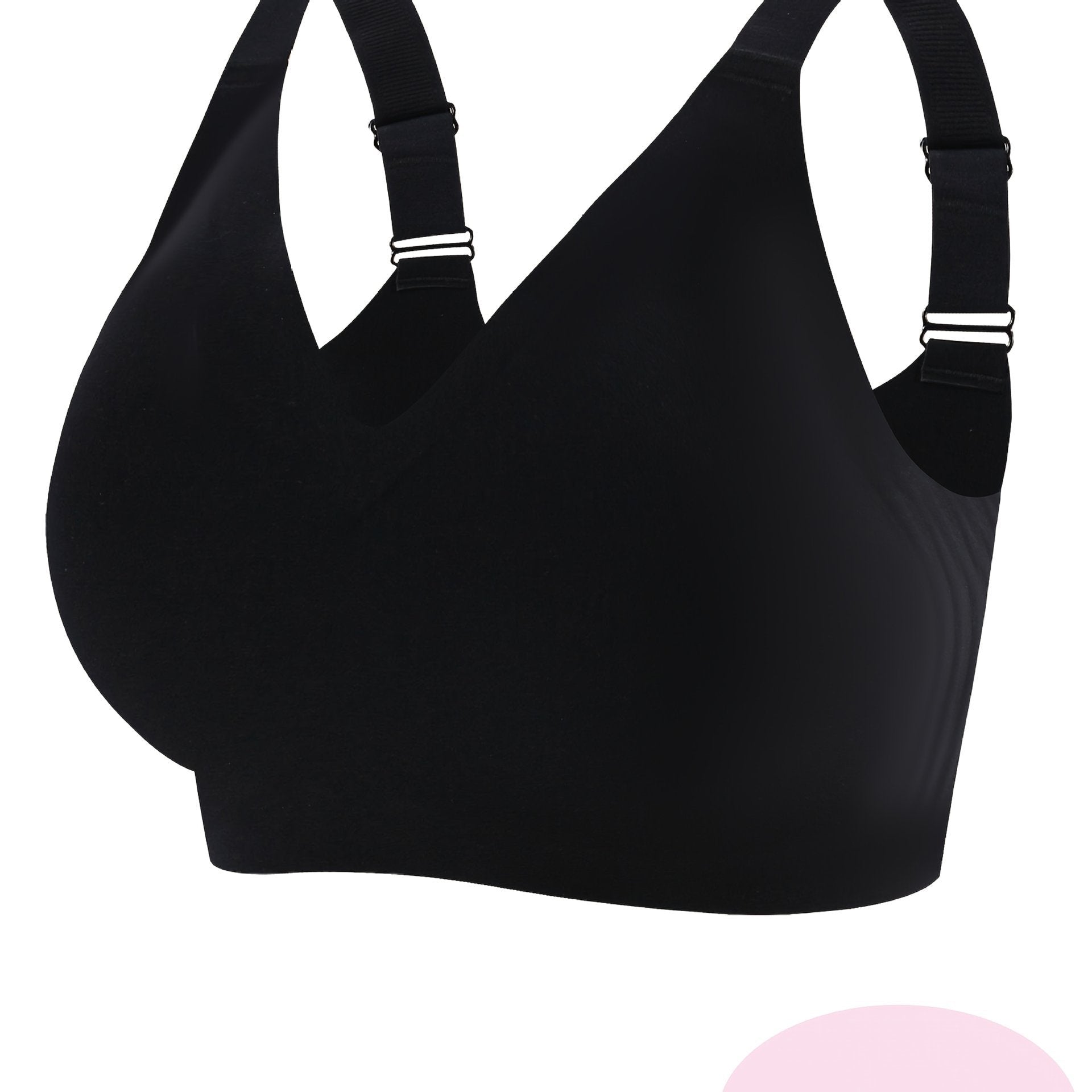 1pc Women'S Plus Size Seams Jelly Bra Sports Style