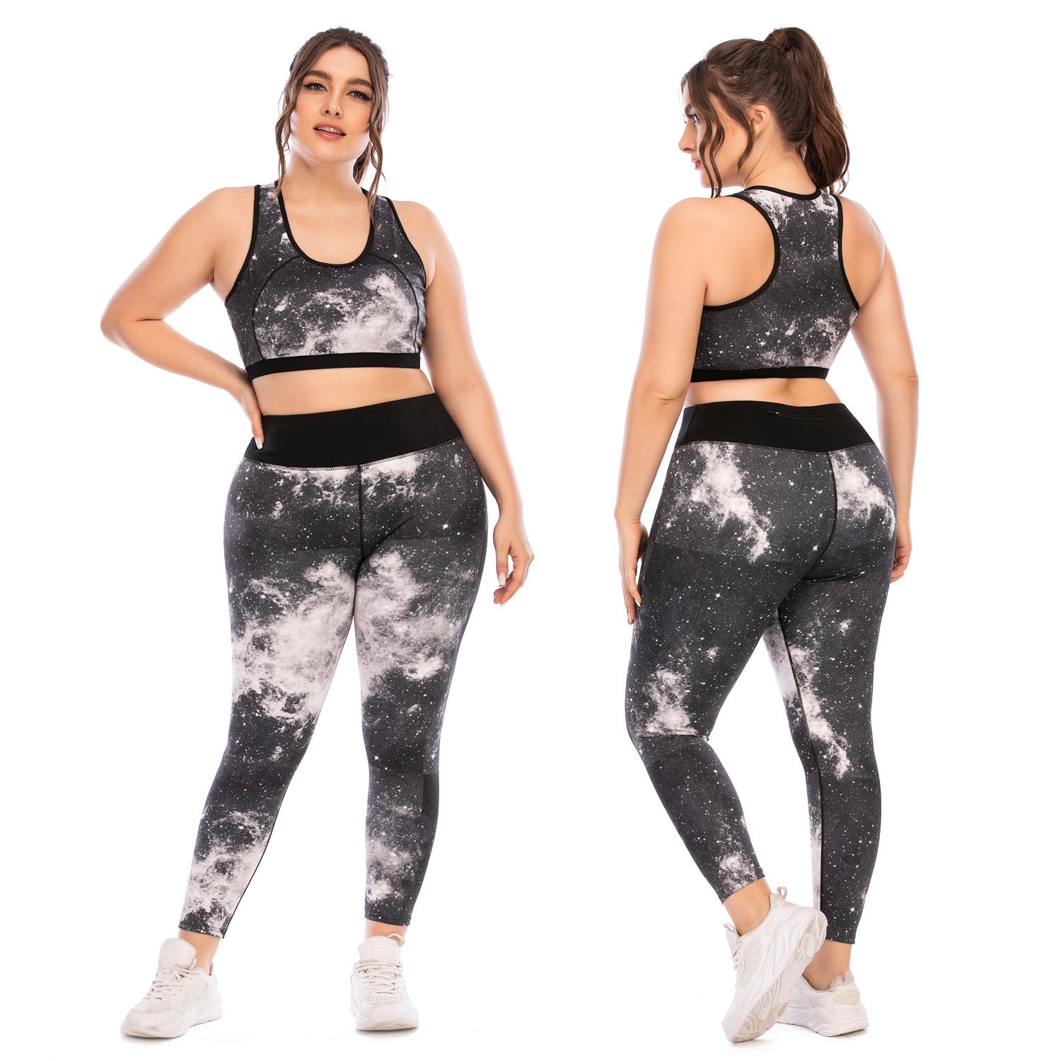Workout Clothes Suit Plus Size Yoga Clothes Tight-fitting Sports Bra