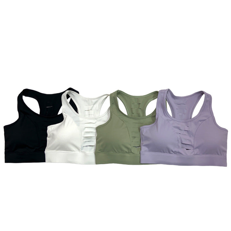 Style Plus Size Broken Hole Sports Women's Bra